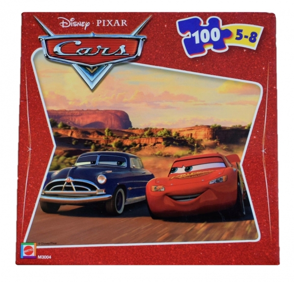 Cars Puzzle mit 100 Teile von Mattel Maße ca. 29x42cm